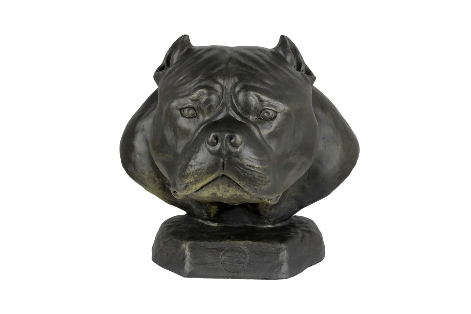 American Bully urn en hondenbuste voor in de tuin