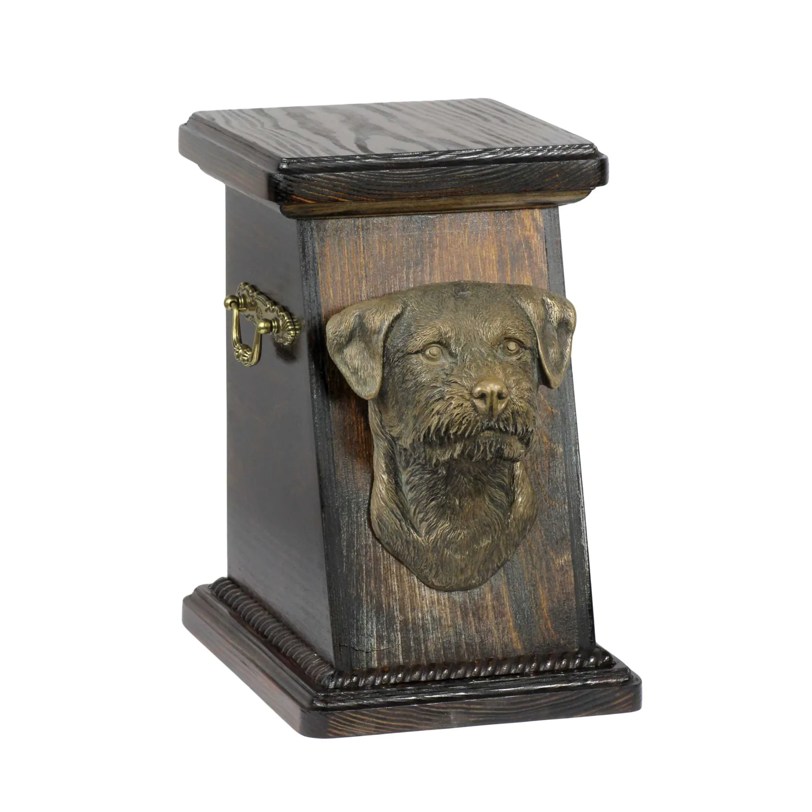 Border Terrier urn – elegante gedenkurn met hondenbuste