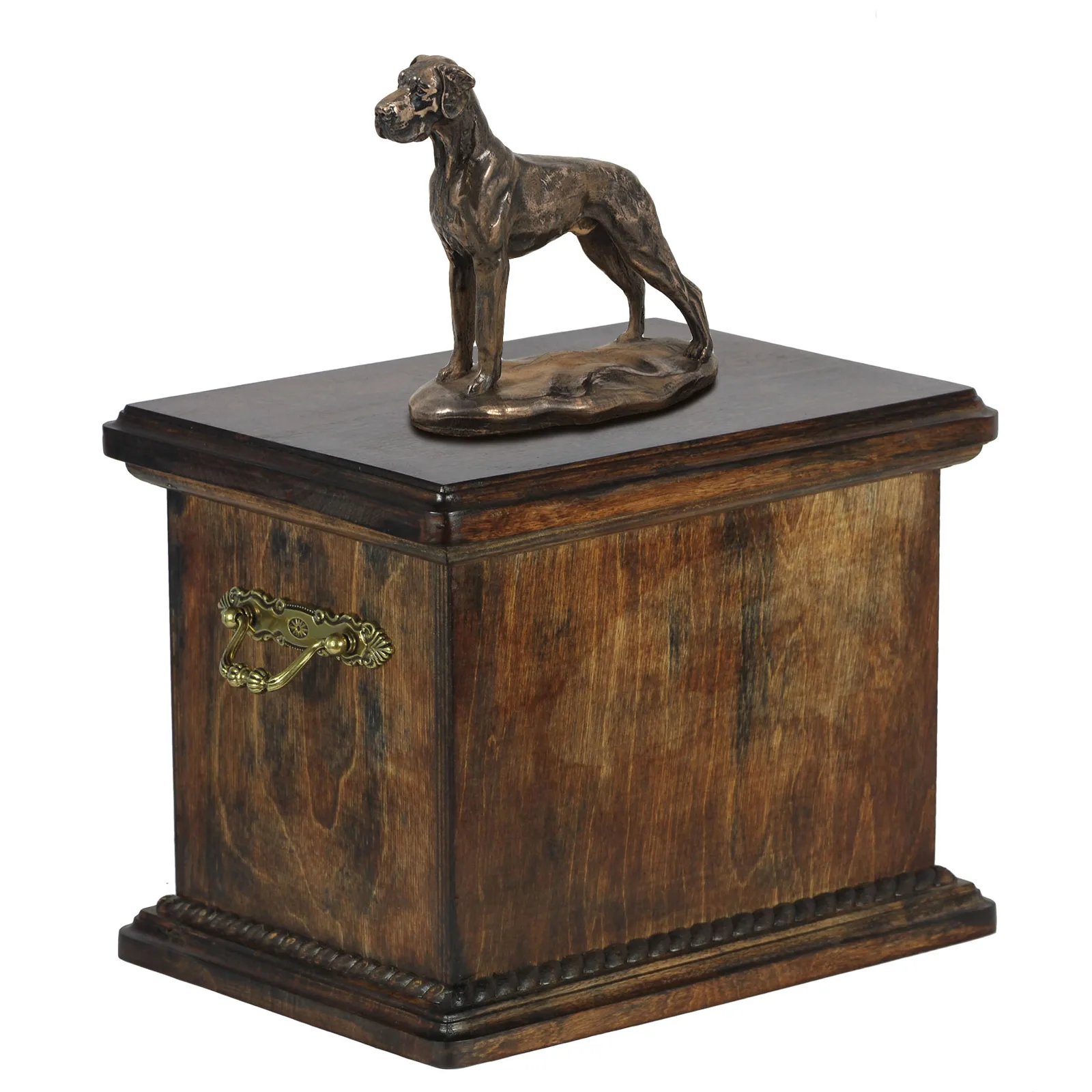 Duitse Dog II – persoonlijke urn met beeldje voor hondenas — foto 2