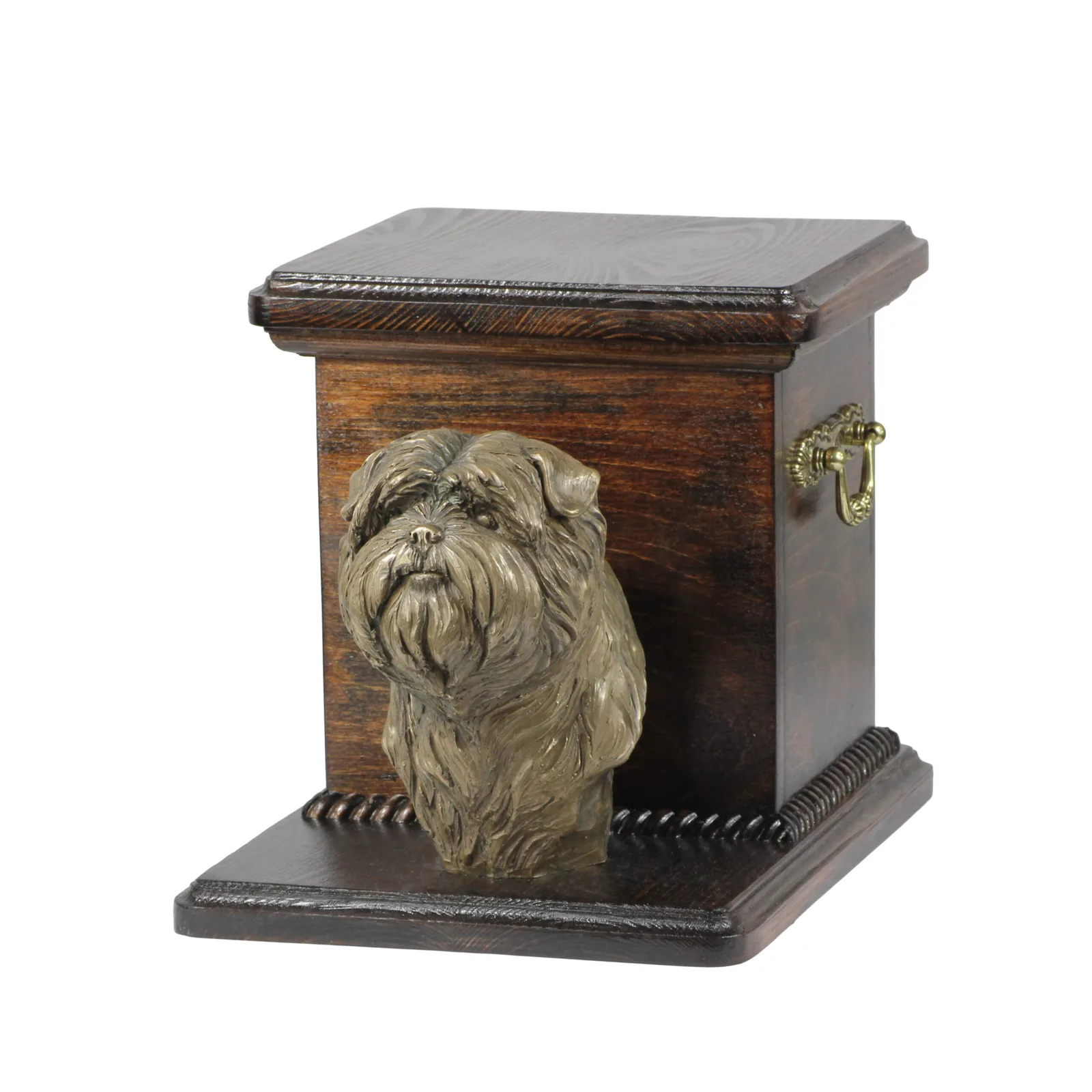 Elegante urn voor Affenpinscher met hondenbuste