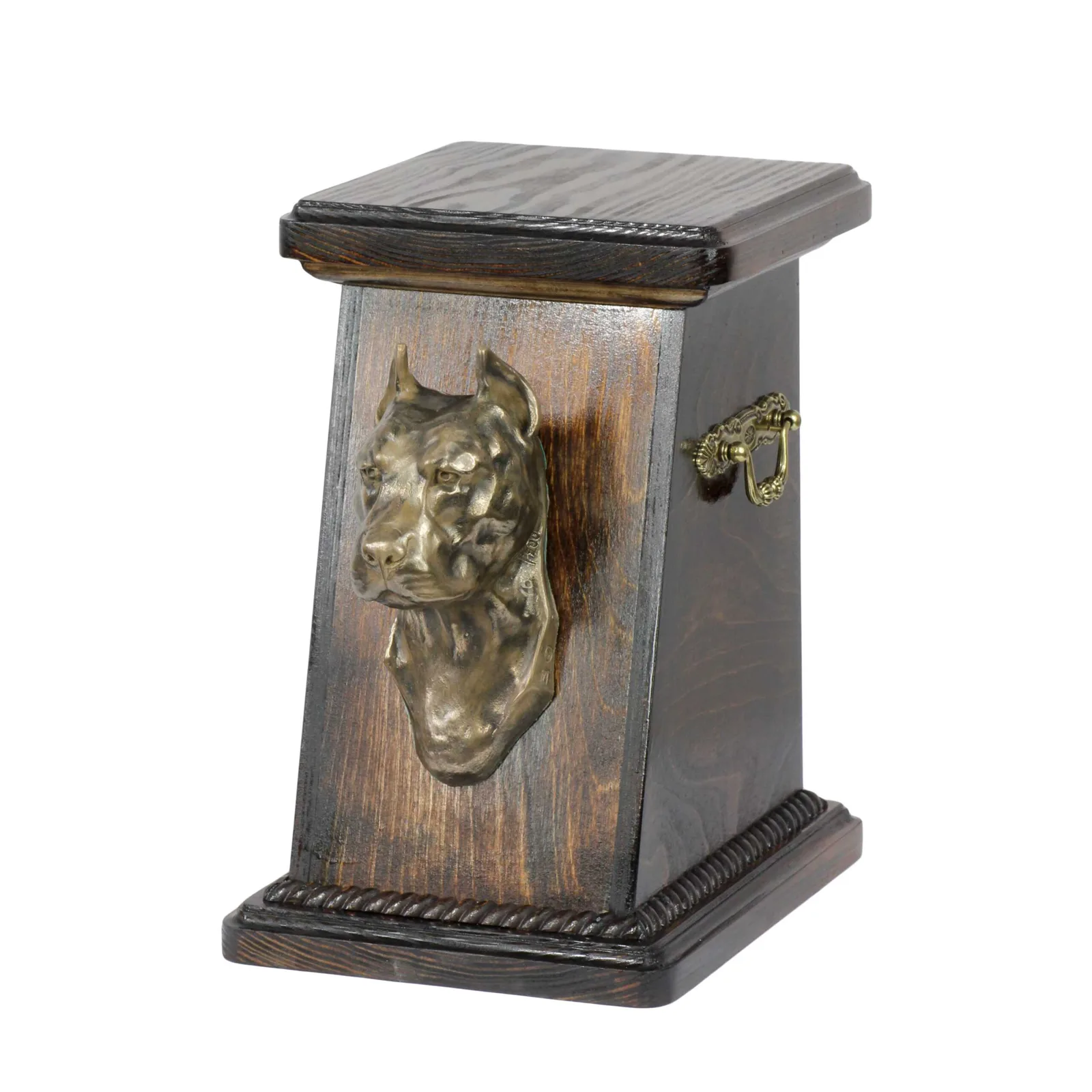 Elegante urn voor American Staffordshire Terrier met hondenbuste — foto 2