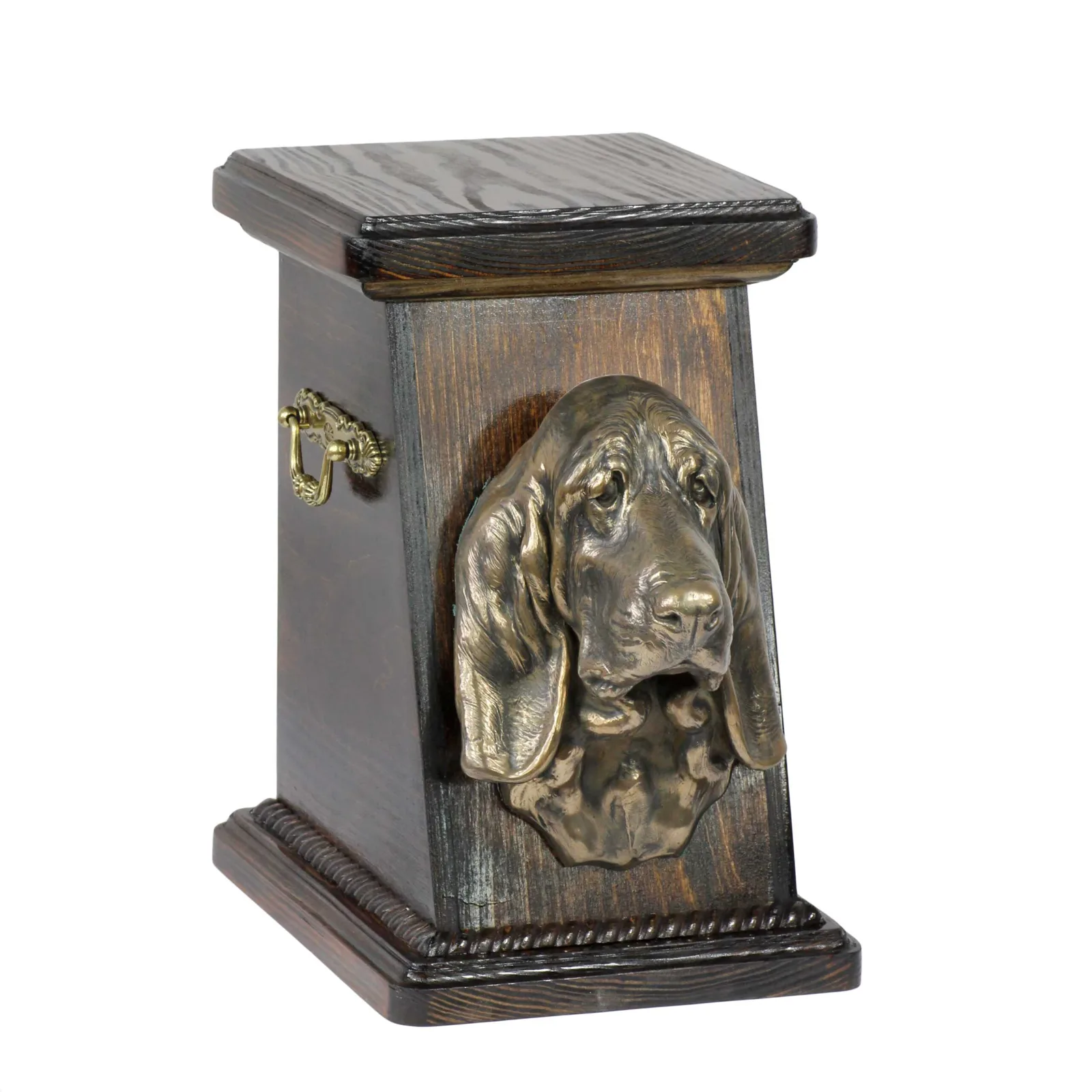 Elegante urn voor Basset Hound as, met hondenbuste als herinnering — foto 2