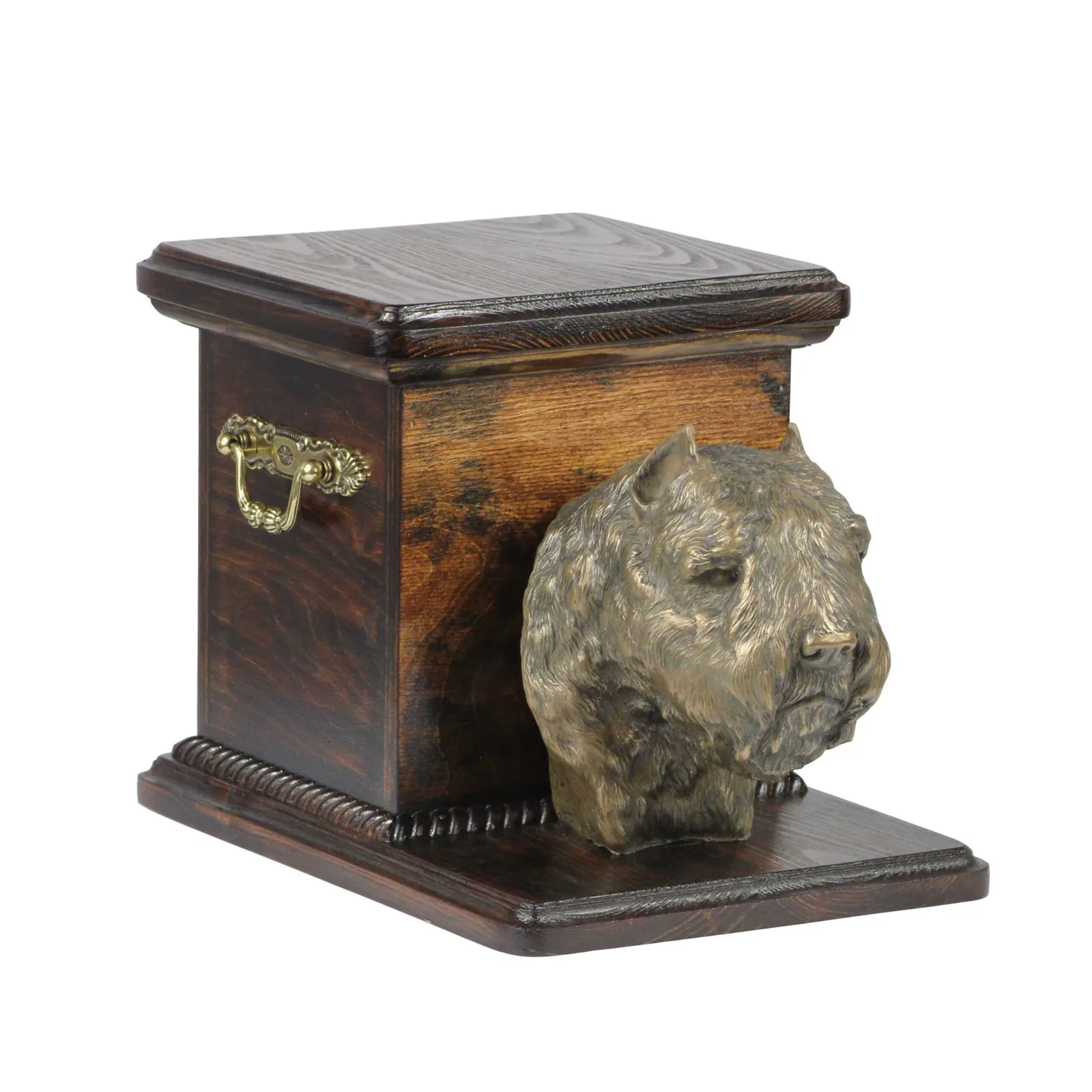Elegante urn voor Bouvier des Flandres met hondenbuste — foto 2