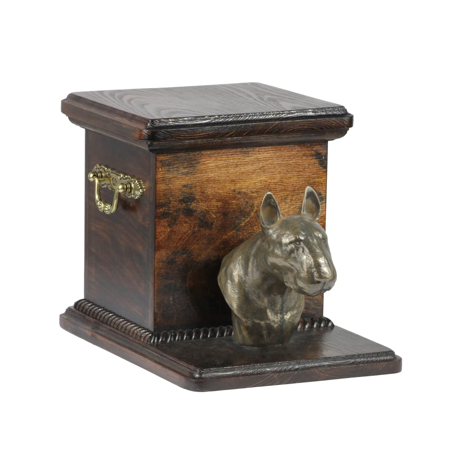 Elegante urn voor Bull Terrier met hondenbuste, uniek en stijlvol — foto 2