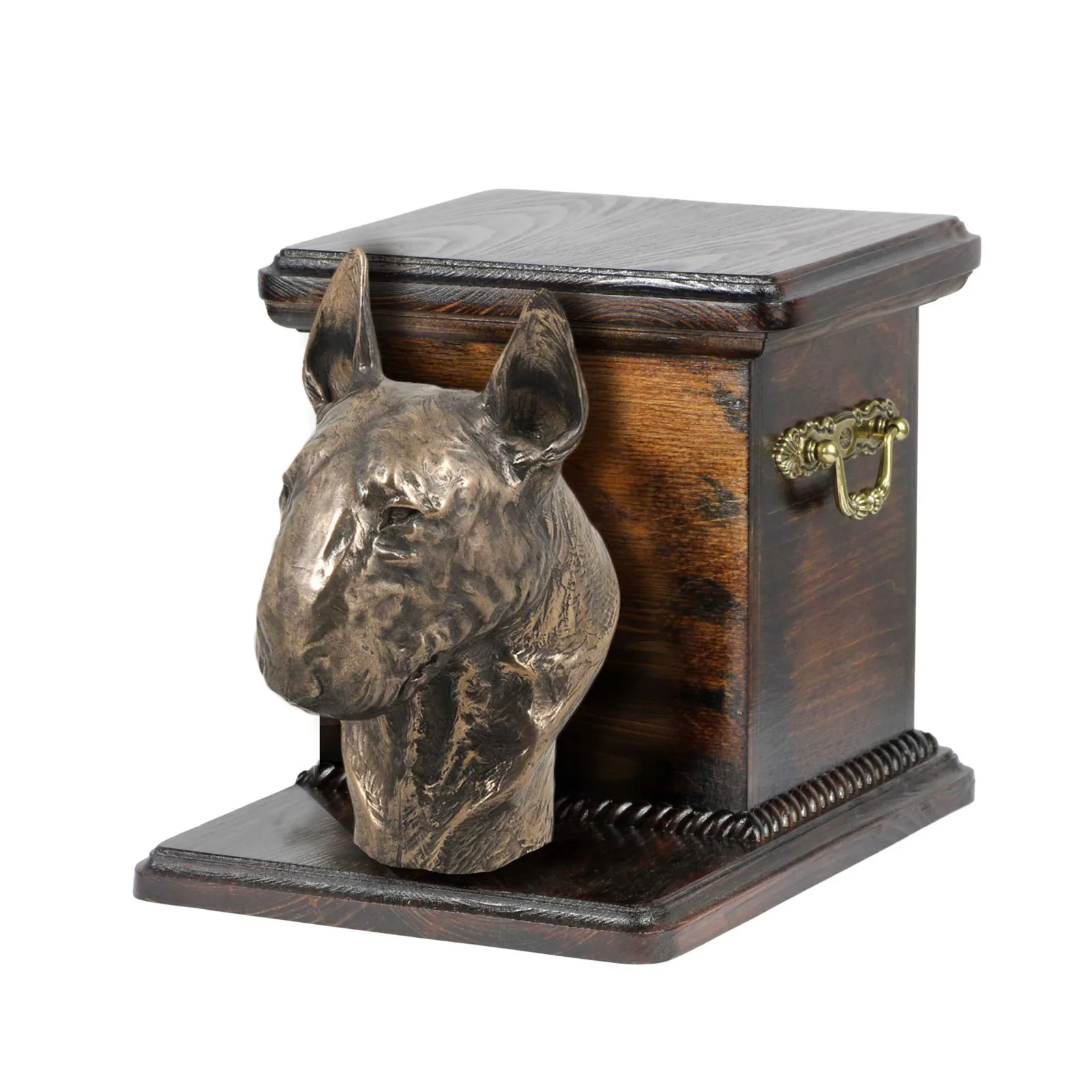 Elegante urn voor Bull Terrier met hondenbuste – unieke hondenurn — foto 2