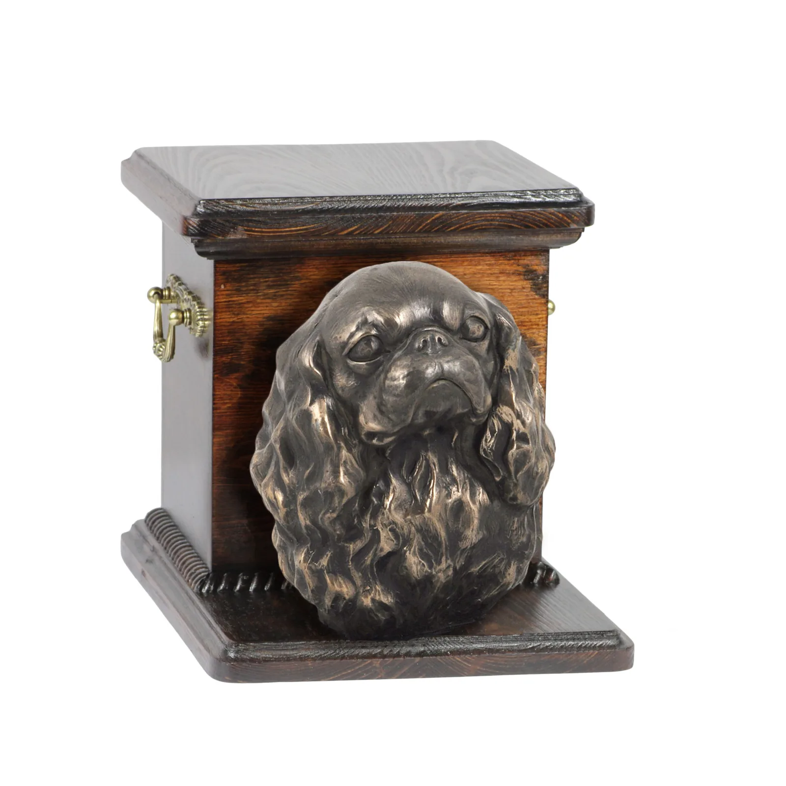 Elegante urn voor Cavalier King Charles Spaniel met hondenbuste