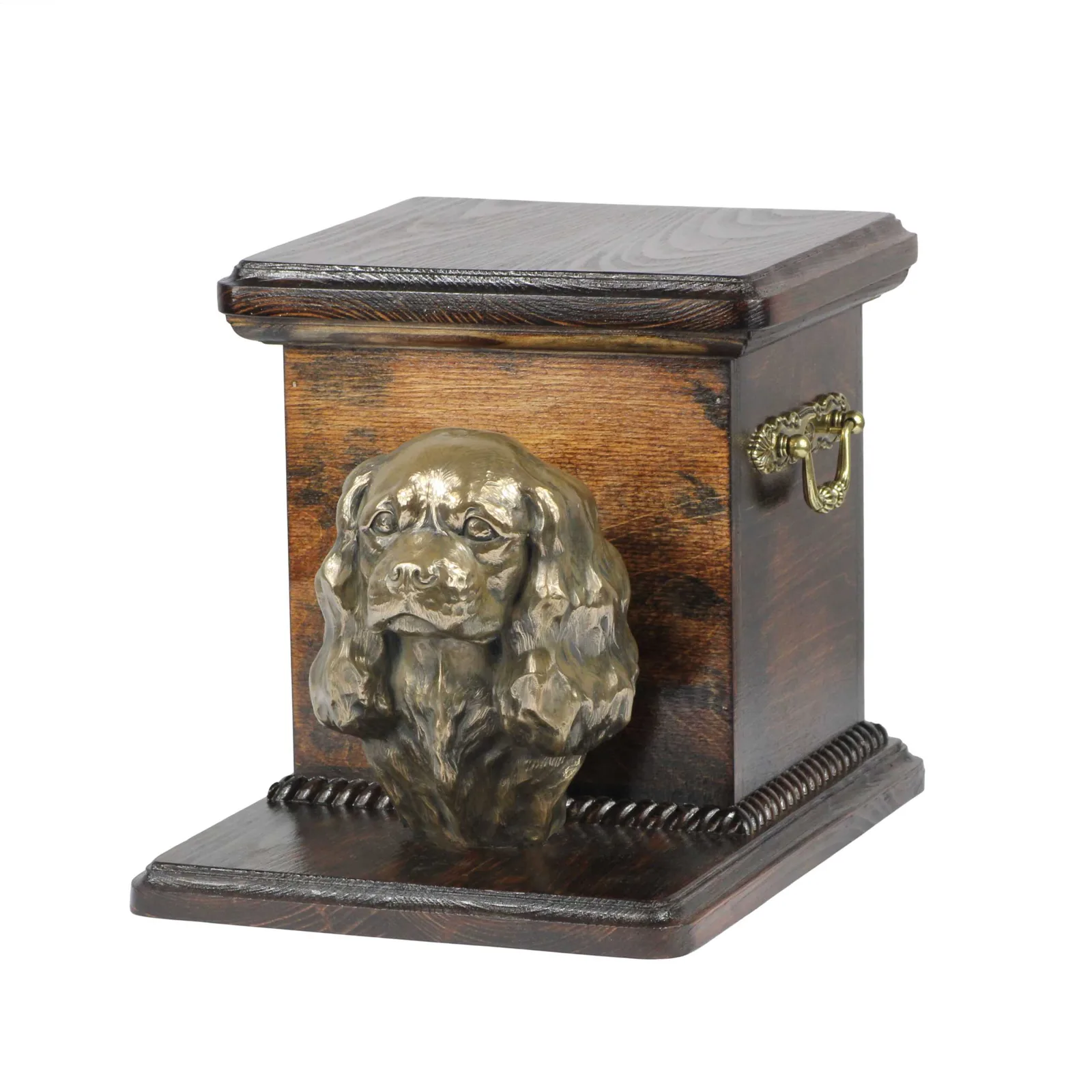 Elegante urn voor Cavalier King Charles Spaniel met hondenbuste