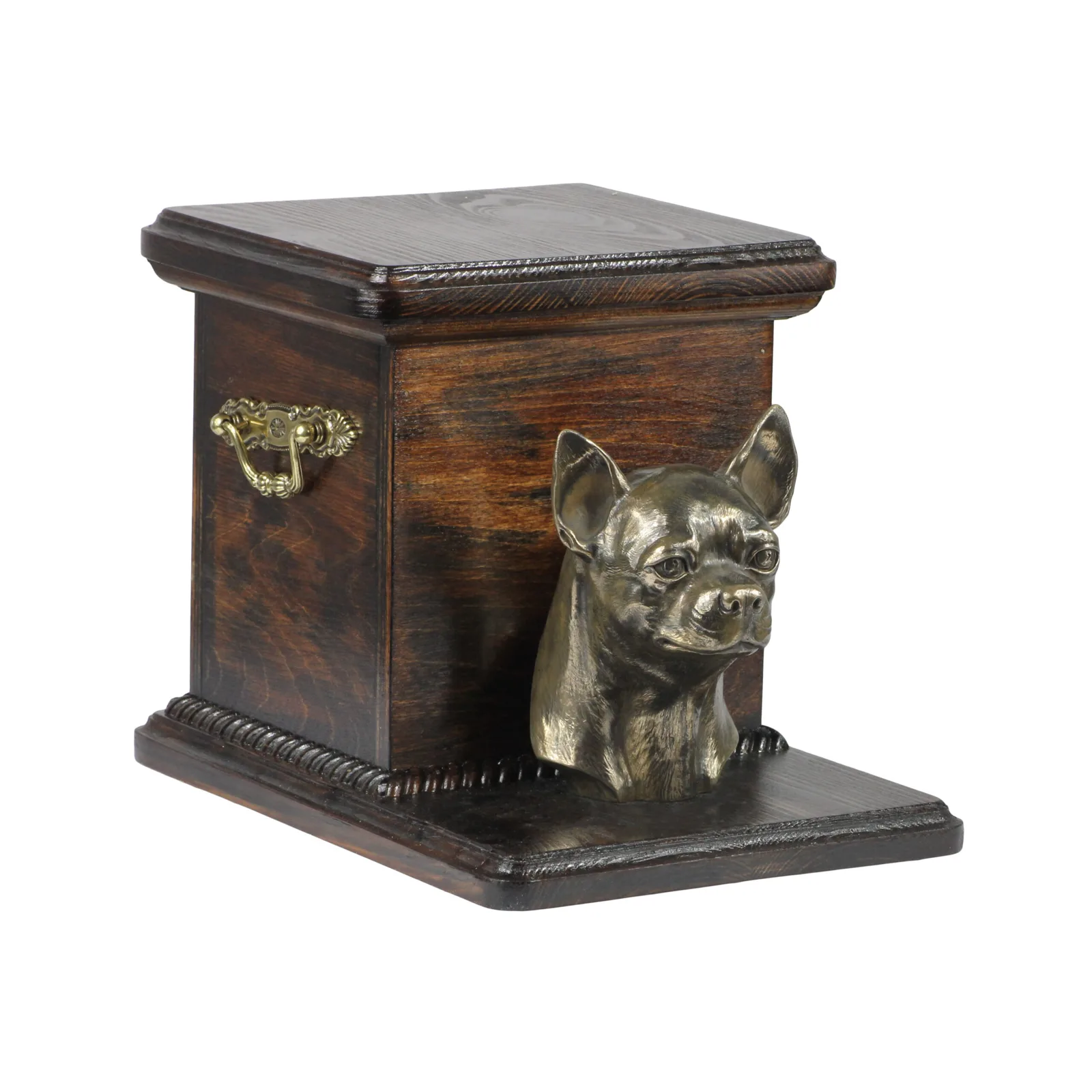 Elegante urn voor Chihuahua met hondenbuste voor asbewaring — foto 2