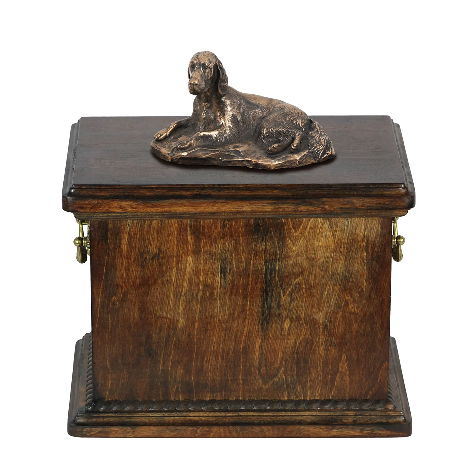 Elegante urn voor de as van een Engelse Setter met beeldje — foto 2