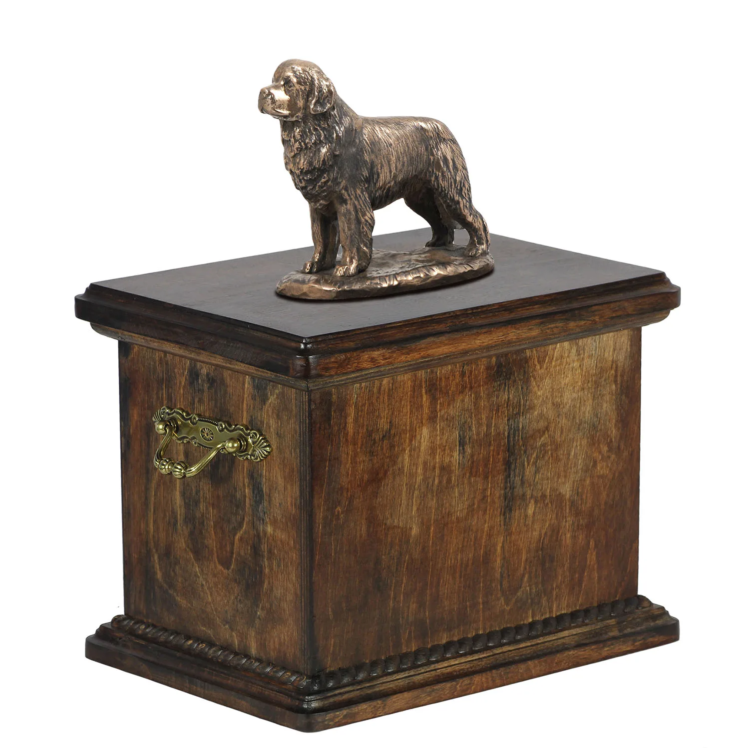 Elegante urn voor de as van een Newfoundland met beeldje — foto 2