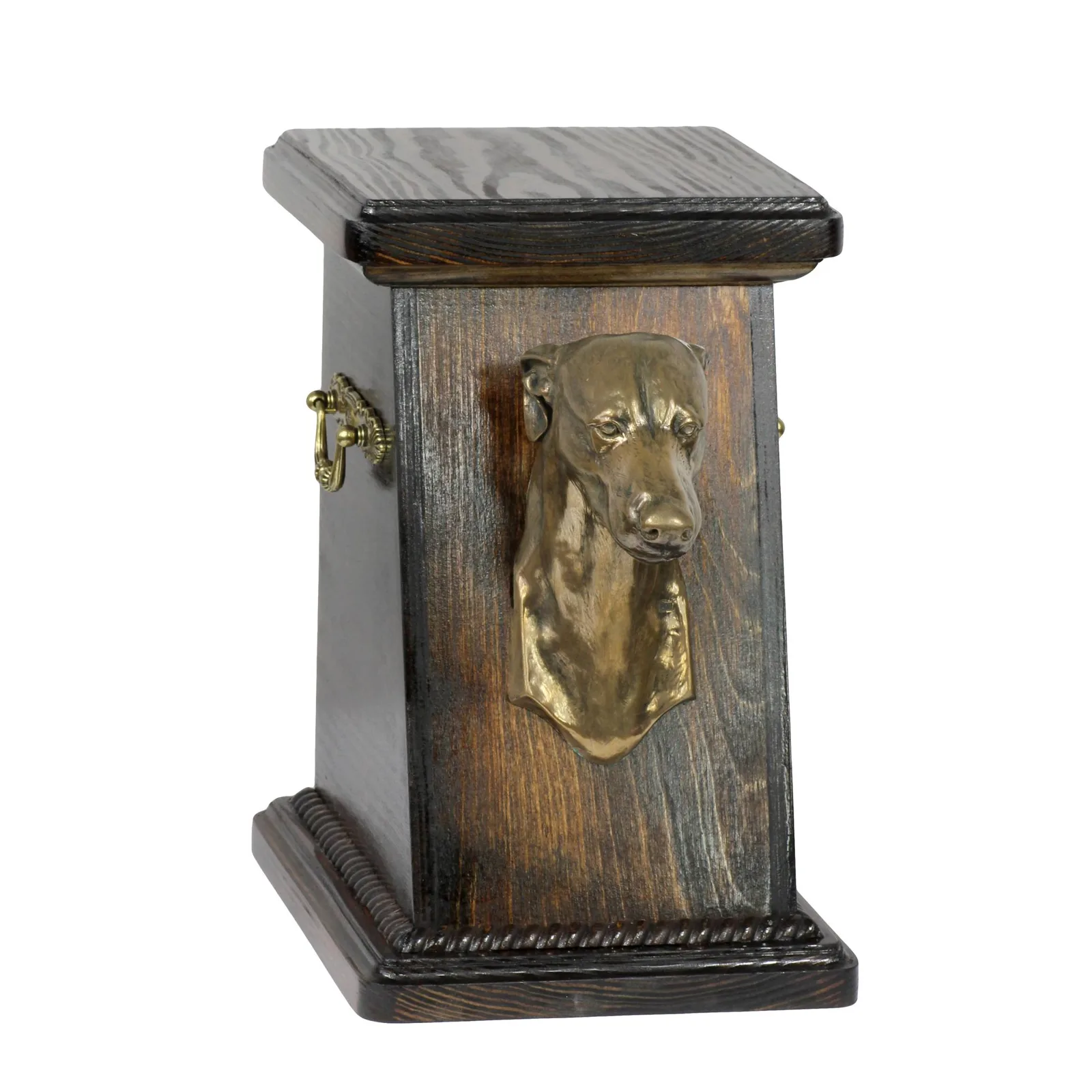 Elegante urn voor Engelse Greyhound met hondenbuste ter nagedachtenis — foto 2