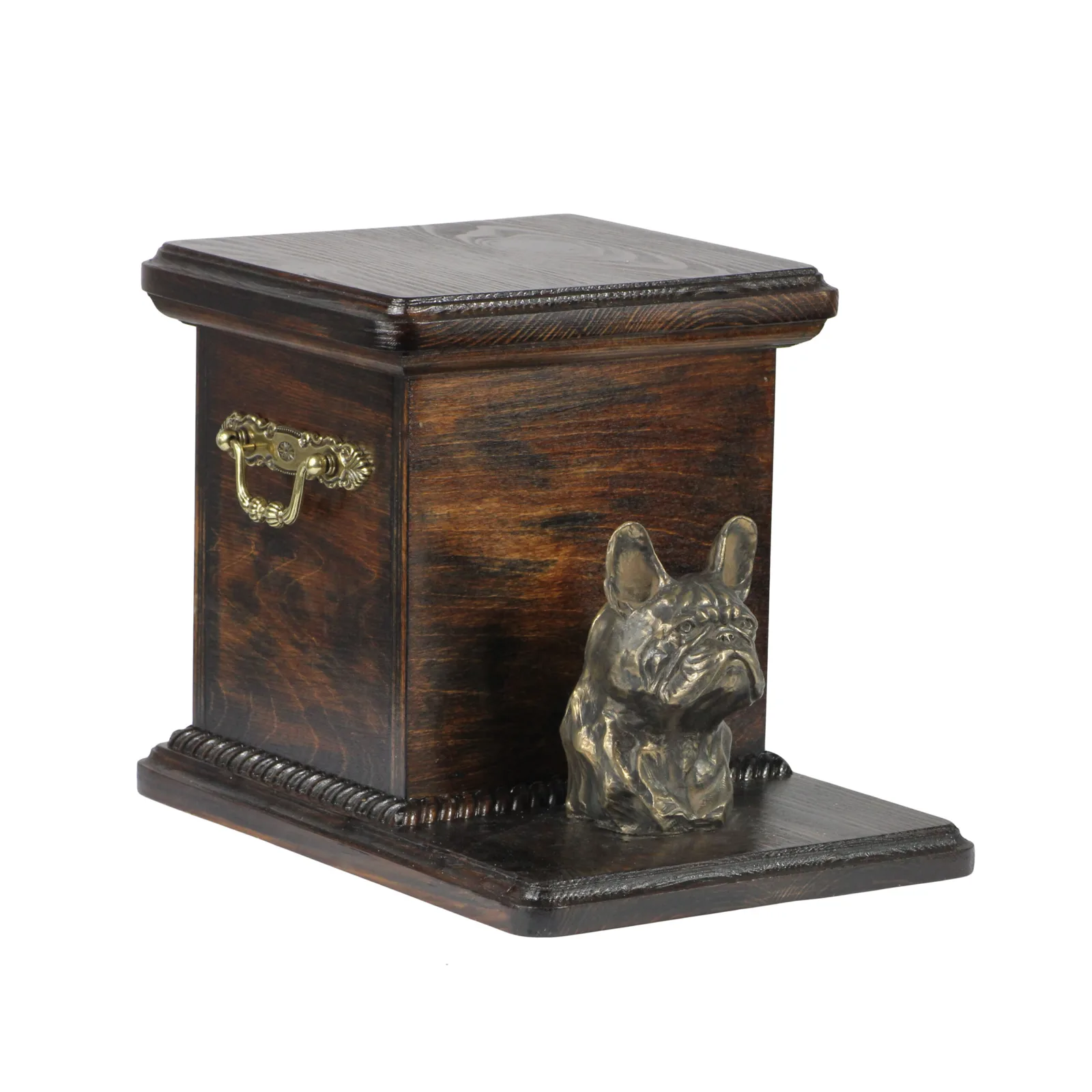 Elegante urn voor Franse Bulldog met hondenbuste — foto 2