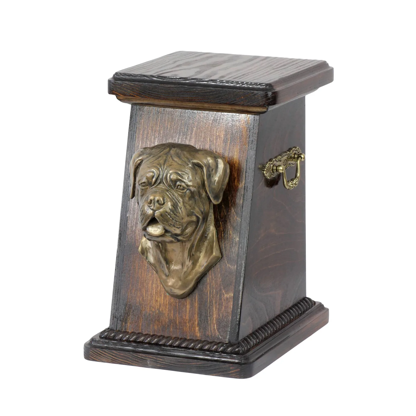 Elegante urn voor hondenas met beeld van Dogue de Bordeaux