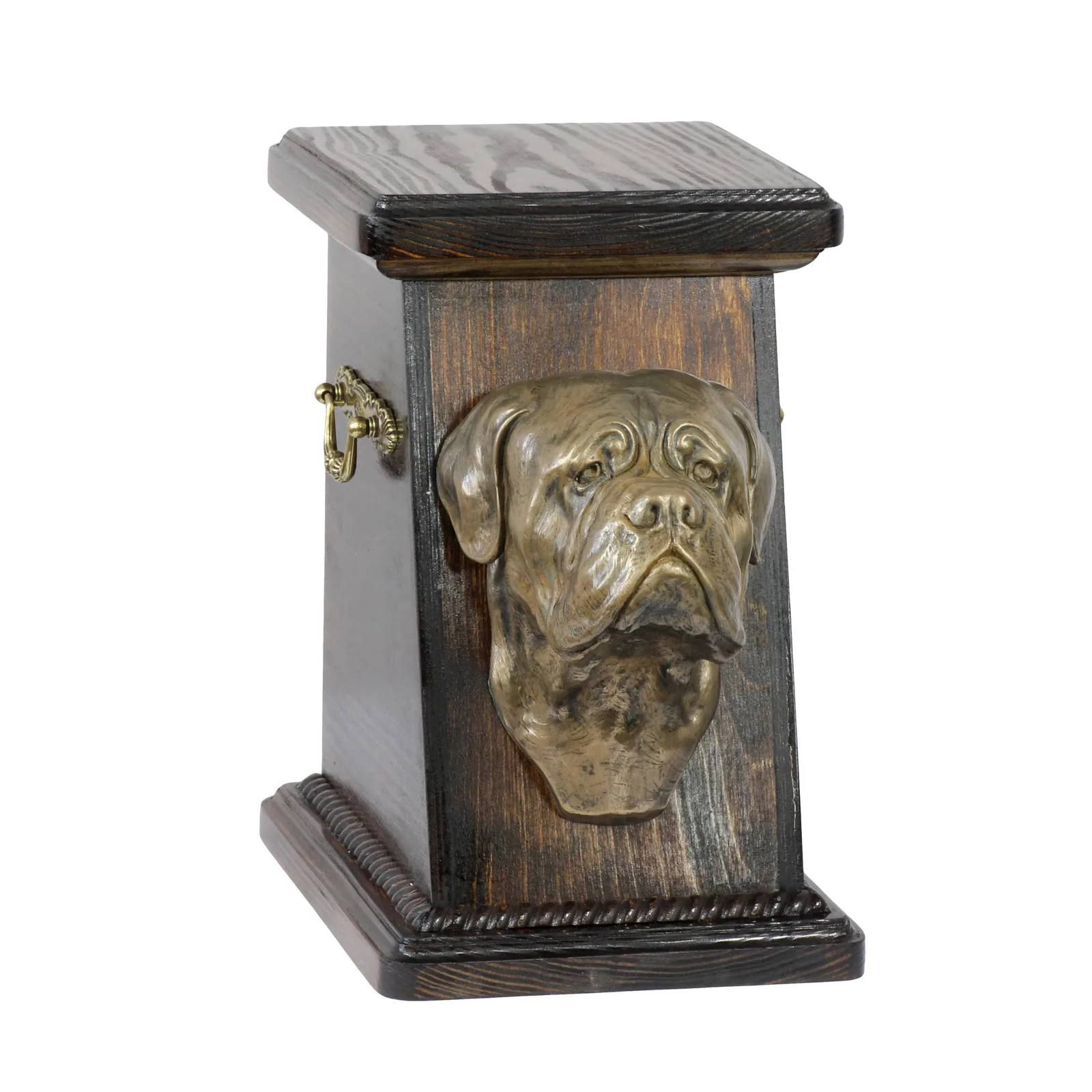 Elegante urn voor hondenas met beeld van Dogue de Bordeaux