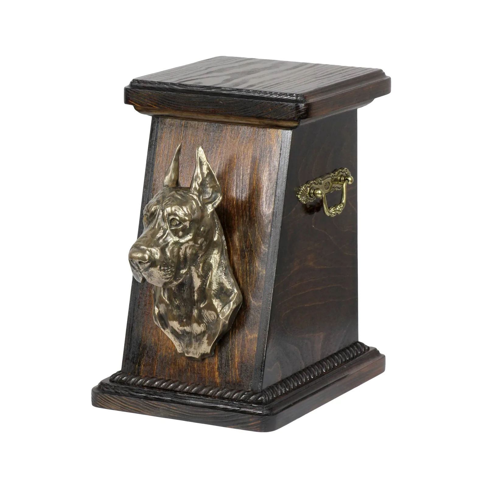 Elegante urn voor hondenas met beeld van een Deense Dog