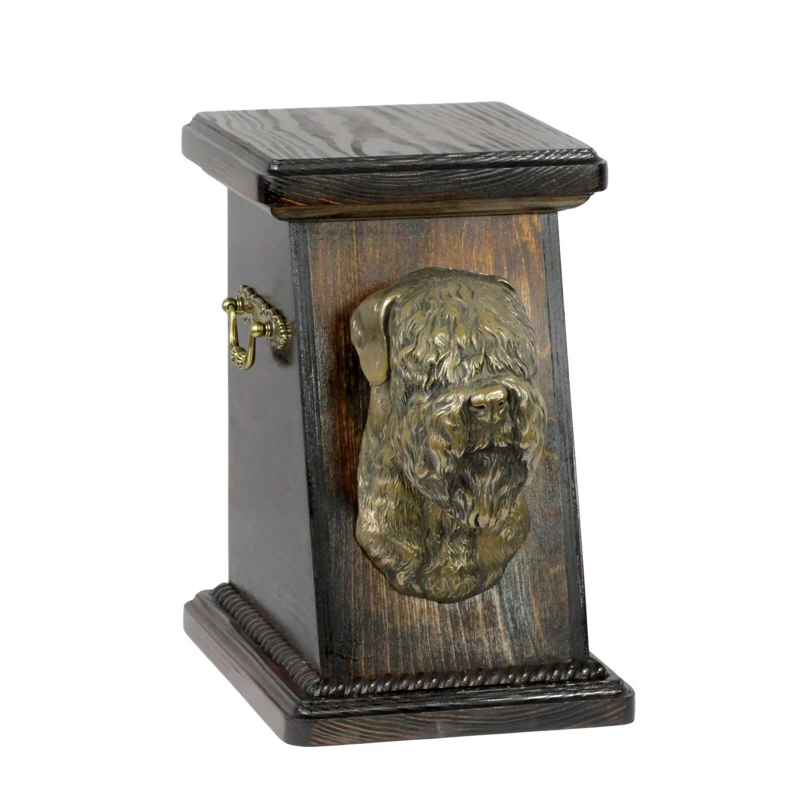 Elegante urn voor hondenas met beeld van een Zwarte Russische Terrier