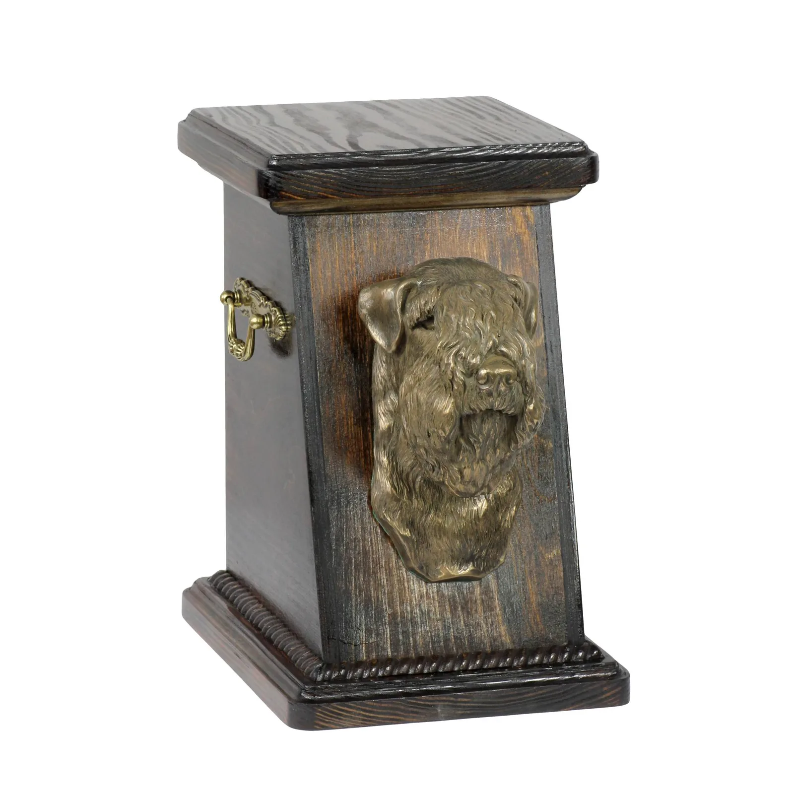 Elegante urn voor hondenas met beeld van Ierse Soft Coated Wheaten Terrier — foto 2