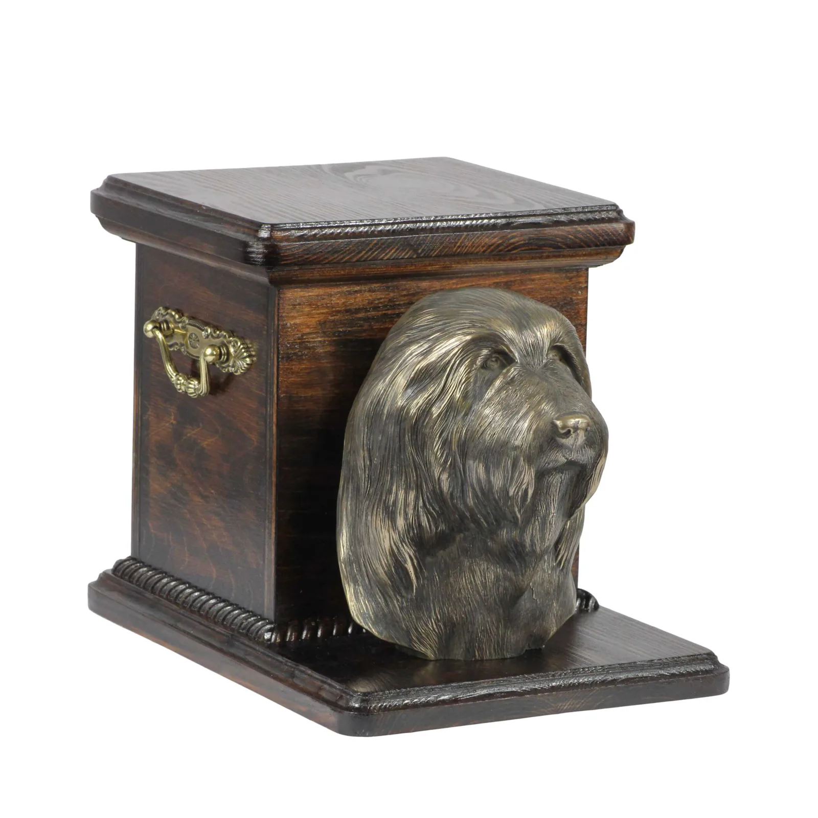 Elegante urn voor hondenas met beeldje van Bearded Collie, Highland Collie, Mountain Collie — foto 2
