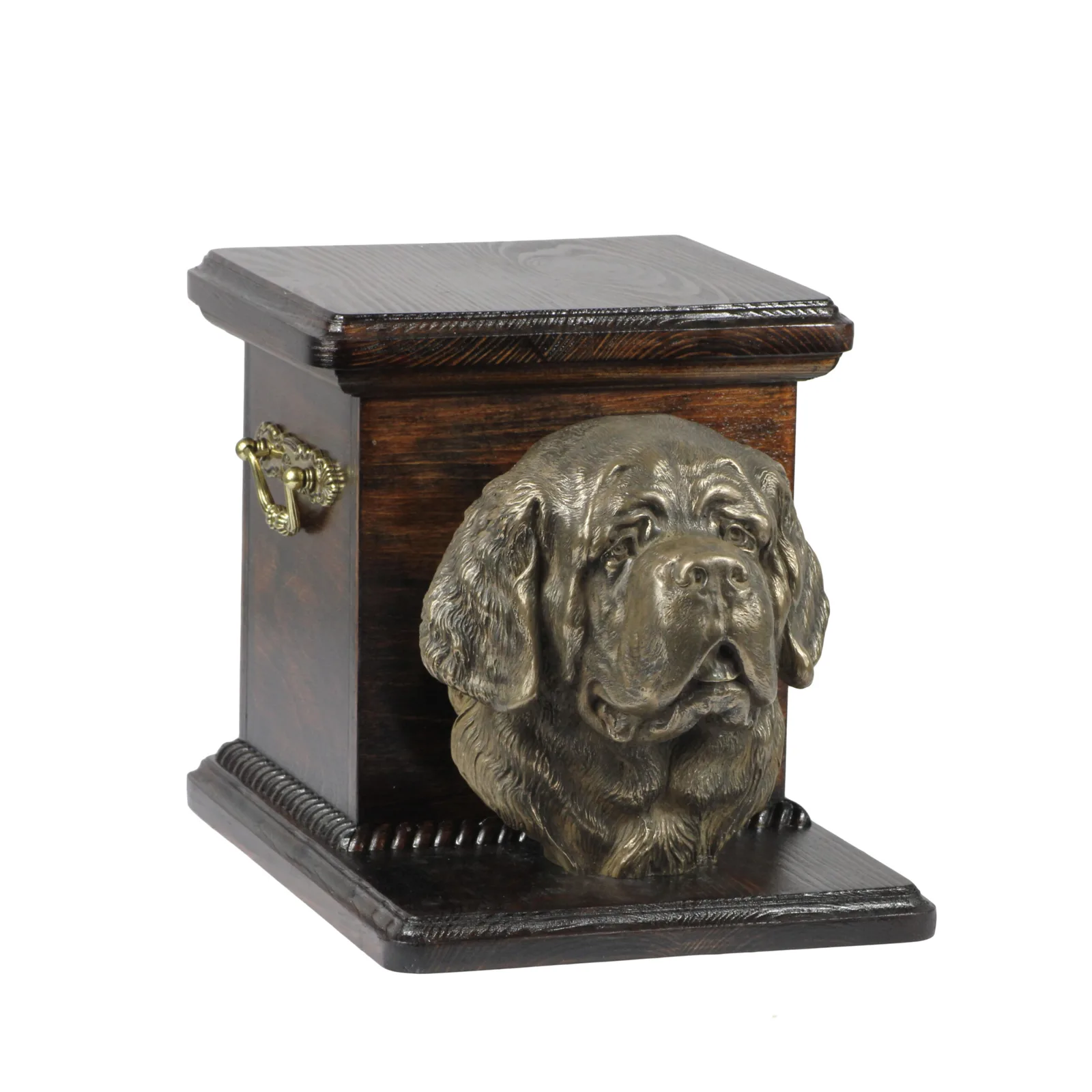Elegante urn voor hondenas met beeldje van St. Bernard — foto 2