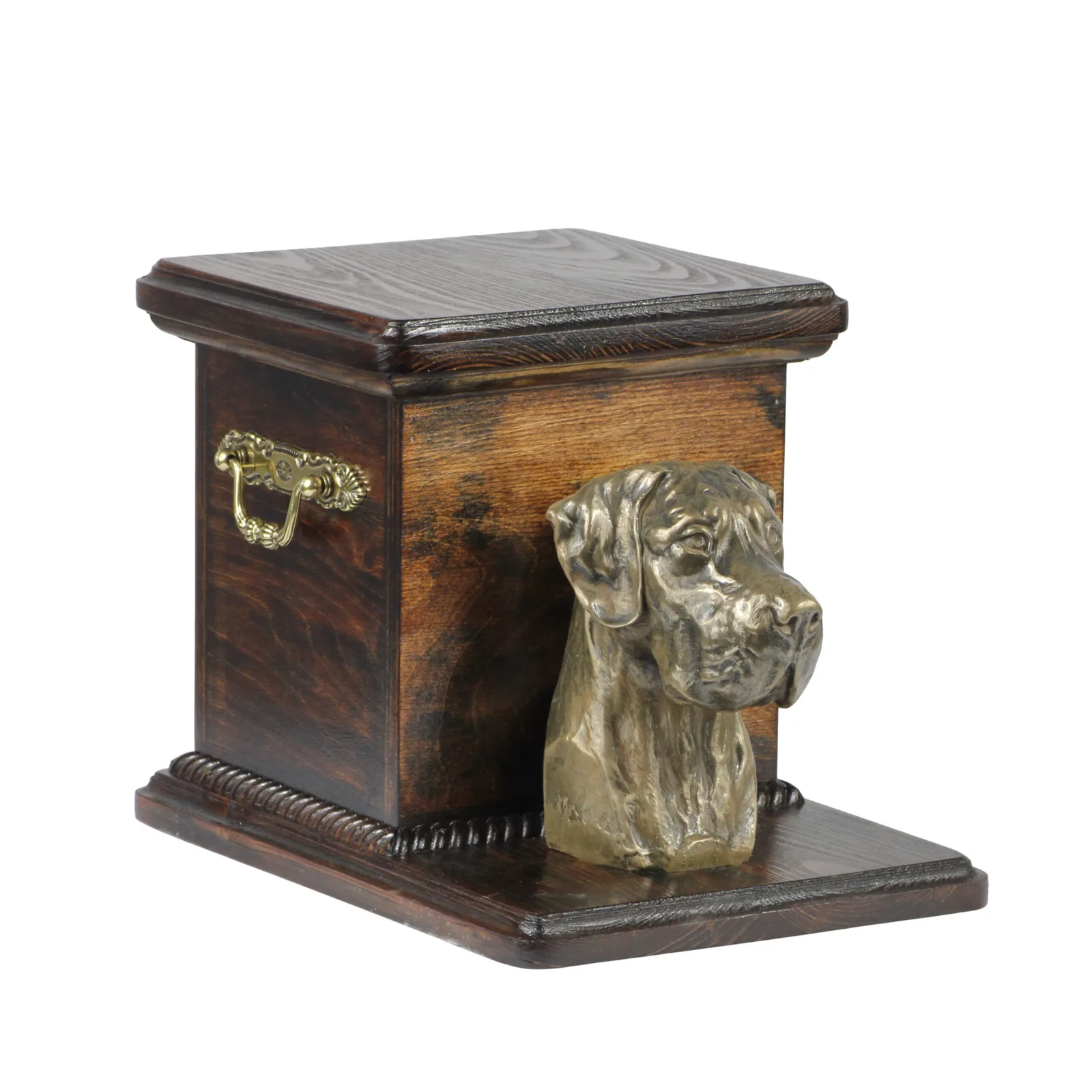Elegante urn voor hondenas met buste van een Deense Dog — foto 2