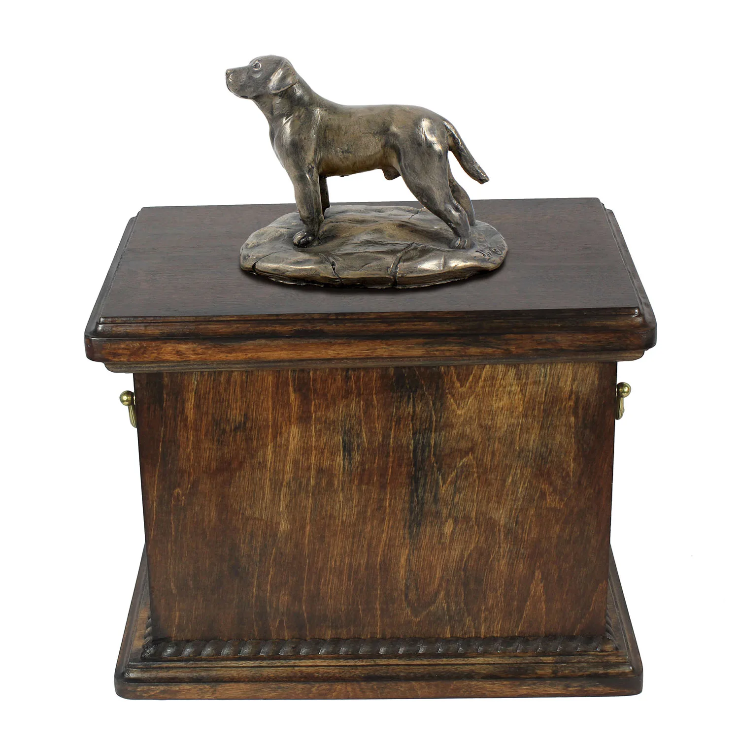 Elegante urn voor Labrador Retriever met beeldje in klassieke stijl — foto 2