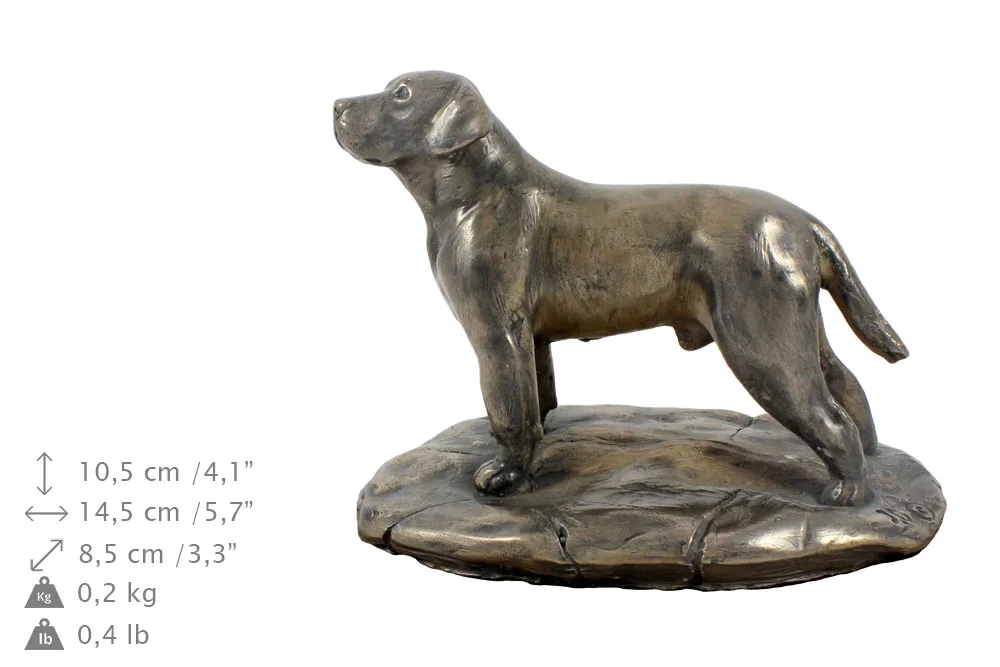 Elegante urn voor Labrador Retriever met beeldje in klassieke stijl — foto 4