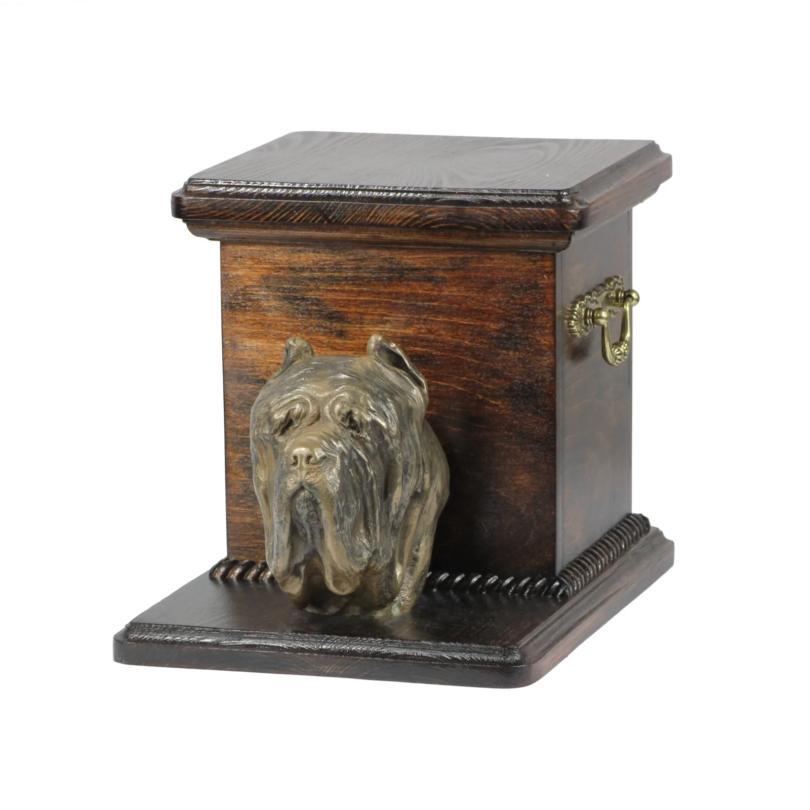 Elegante urn voor Neapolitaanse Mastiff met hondenbuste