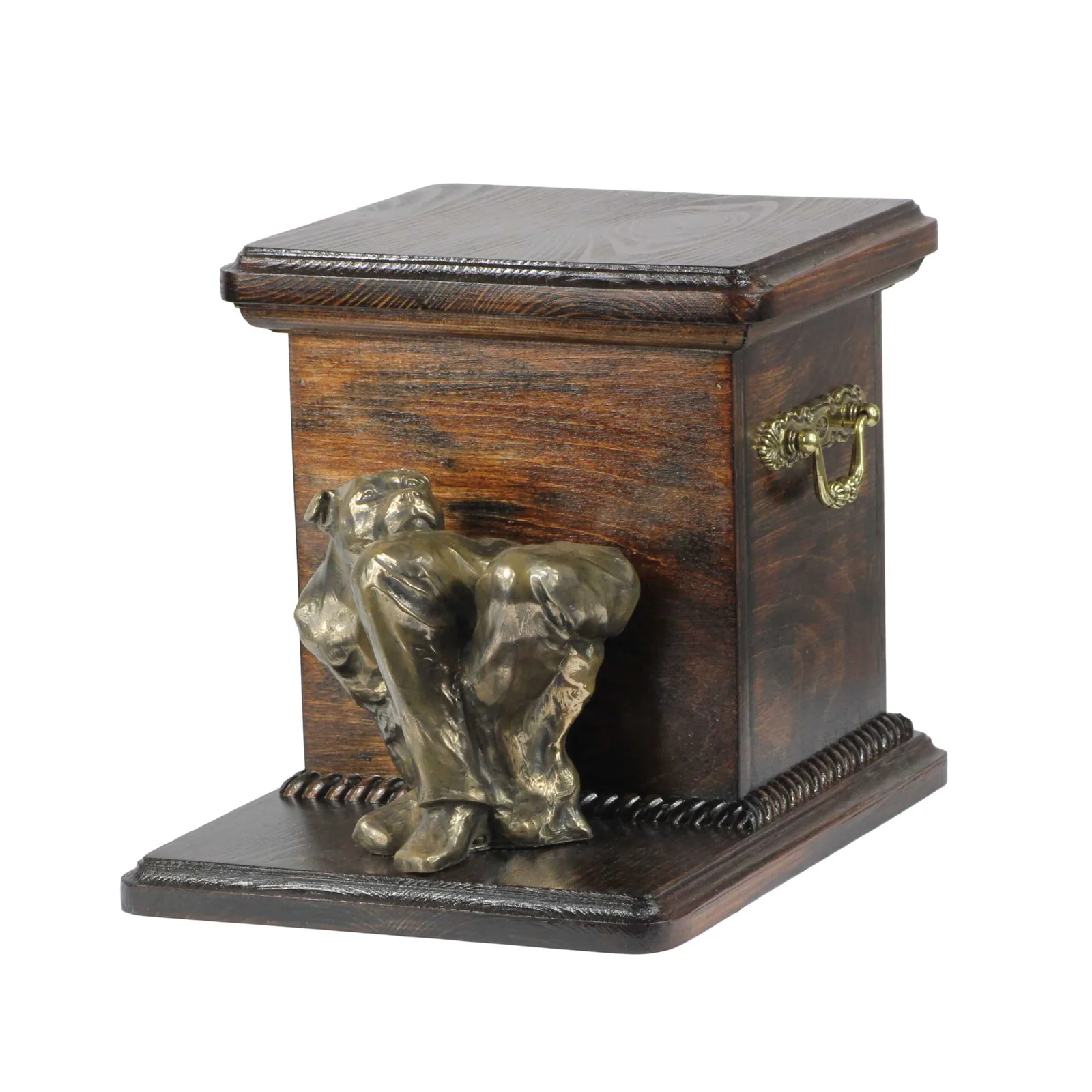 Elegante urn voor Staffordshire Bull Terrier met hondenbuste