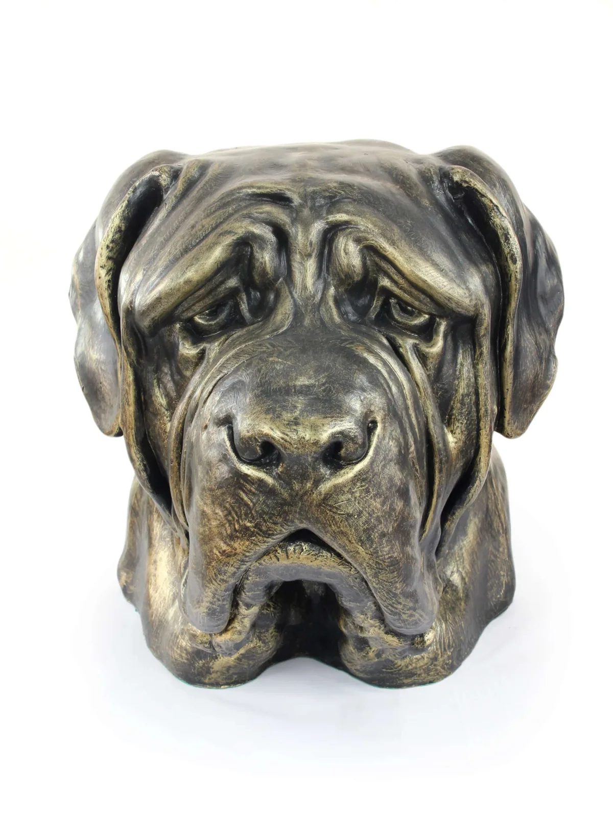 Engelse Mastiff urn – hondenbuste en grote hondenkop voor in de tuin