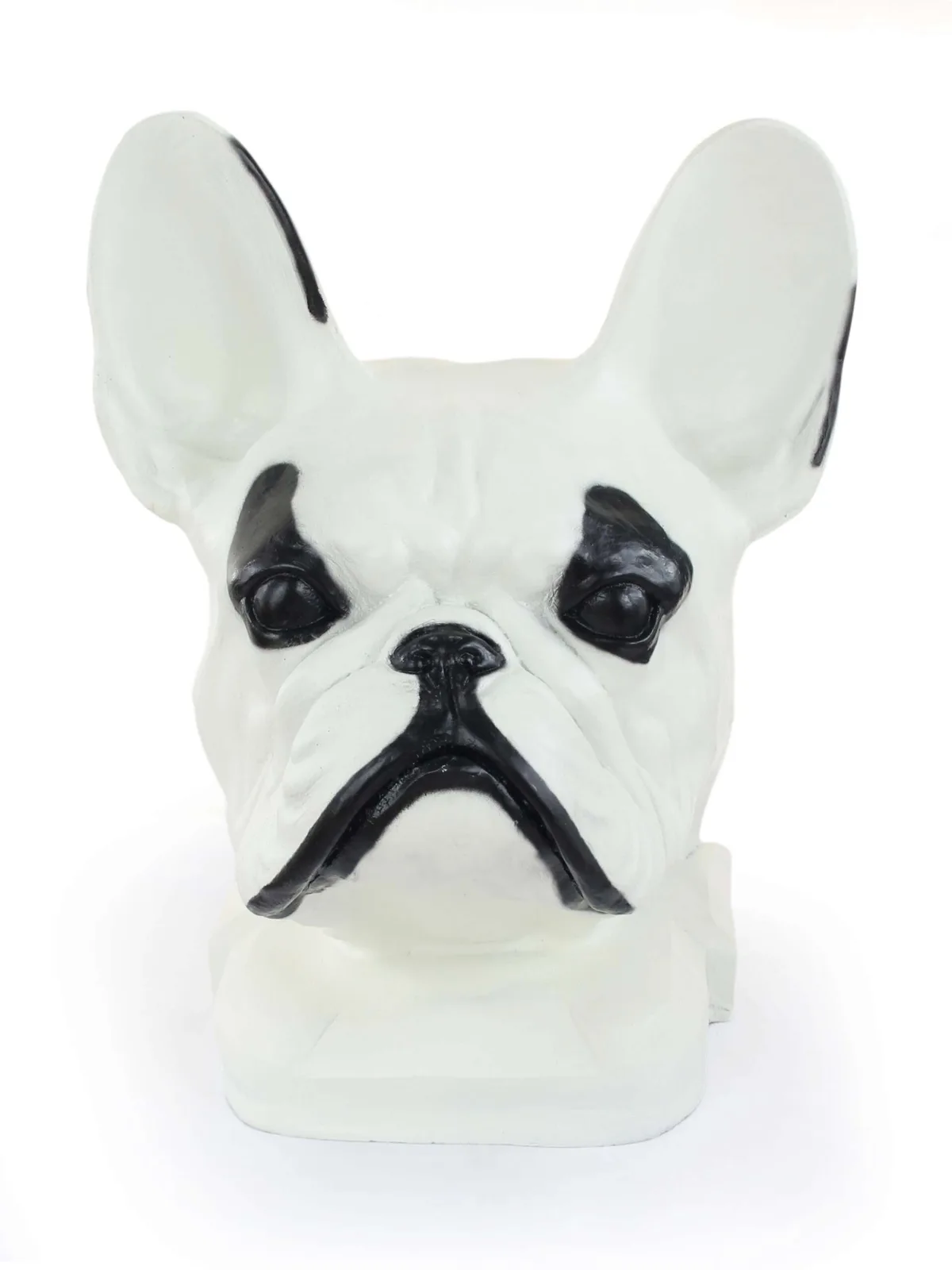 Franse Bulldog urn en tuinbeeld – grote hondenkop voor asverwerking