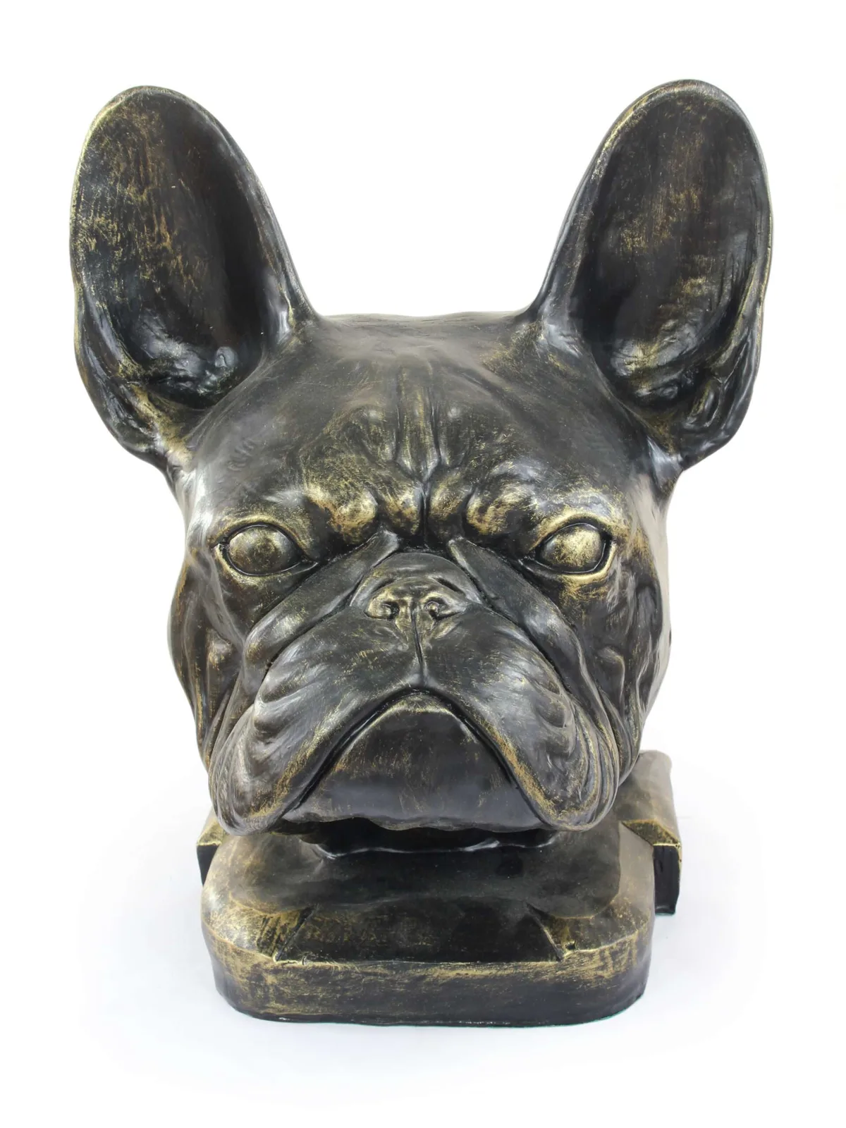 Franse Bulldog urn en tuinbeeld voor hondenas