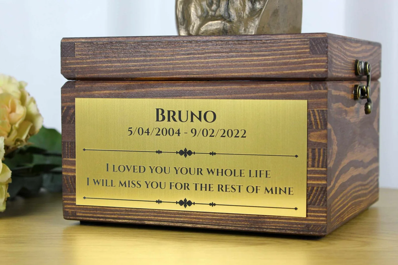Jack Russell Terrier urn met beeldje – gepersonaliseerde hondenurn — foto 4