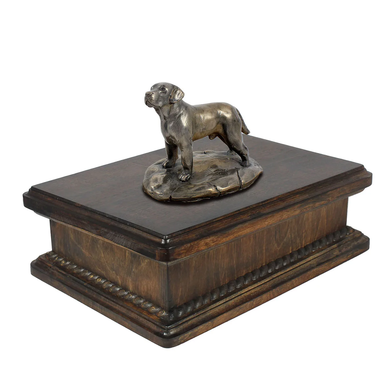 Labrador Retriever urn – elegante urn met hondenstandbeeld voor as