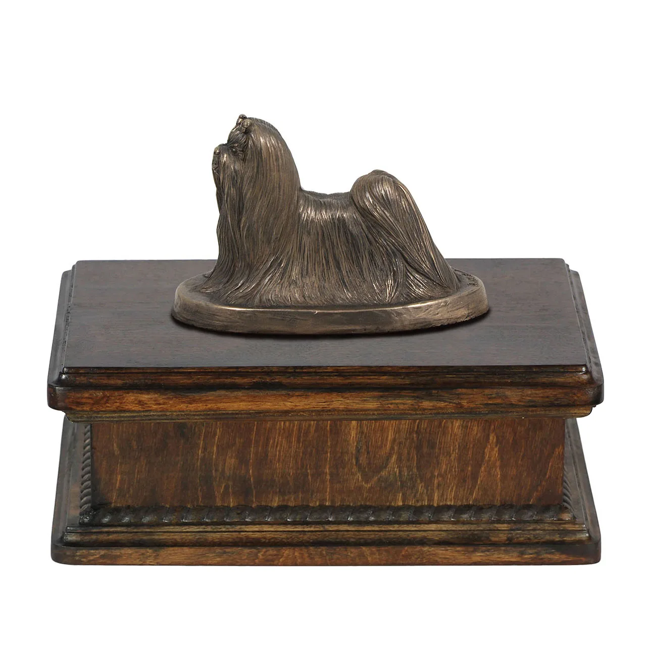 Maltese urn voor hondenas met elegante hondensculptuur — foto 2