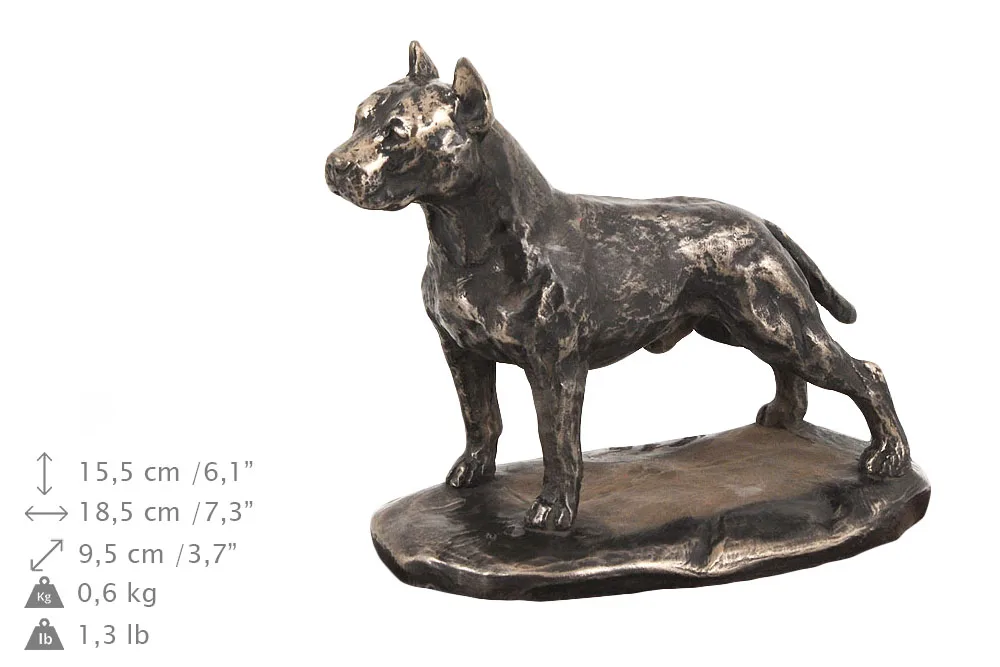 Persoonlijke urn voor American Staffordshire Terrier met beeldje — foto 4