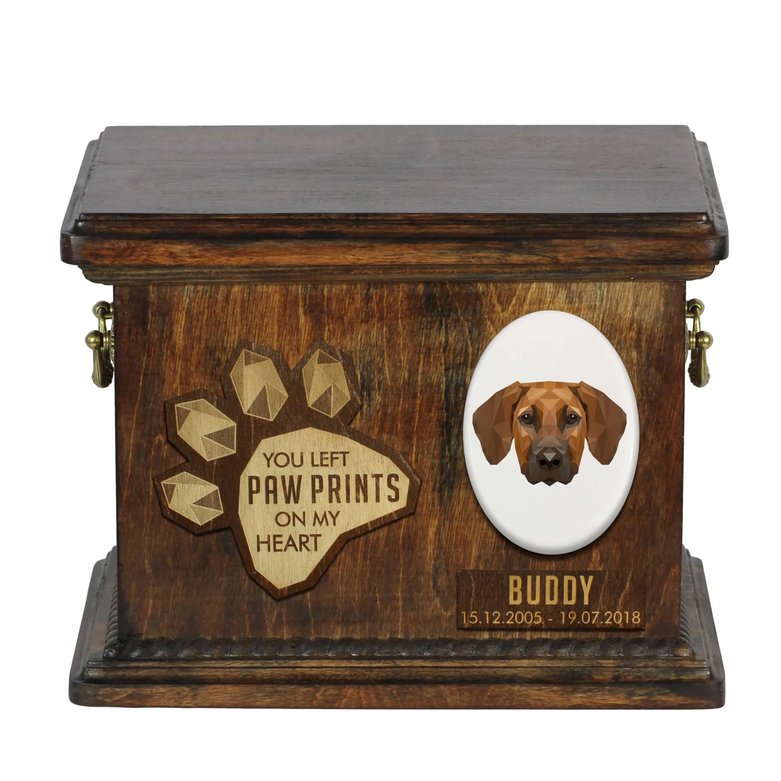 Persoonlijke urn voor Rhodesian Ridgeback en African Lionhound hondenas