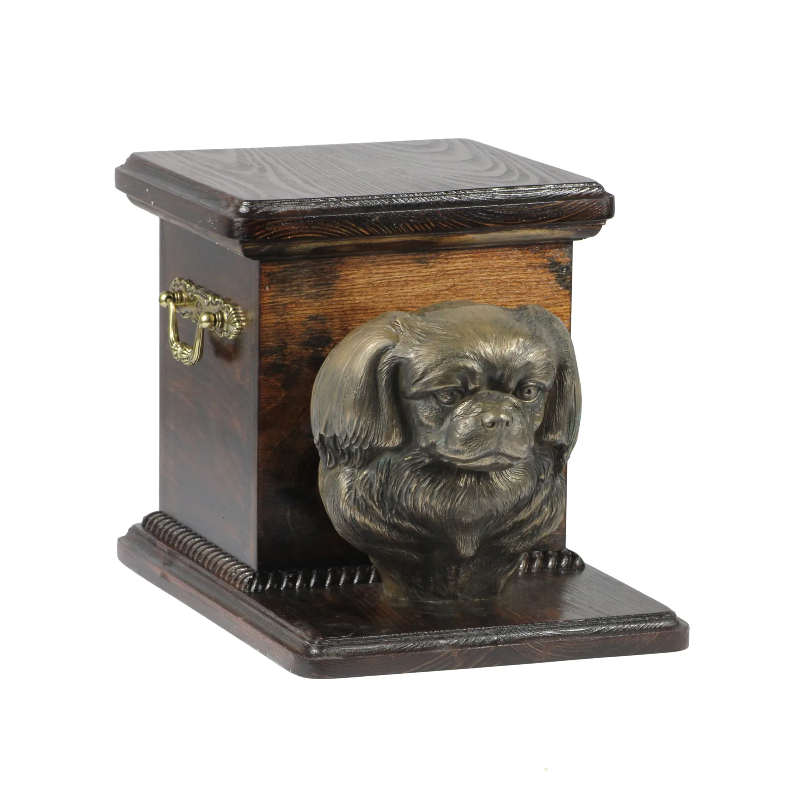 Tibetaanse Spaniel urn met beeldje – elegante urn voor hondenas — foto 2