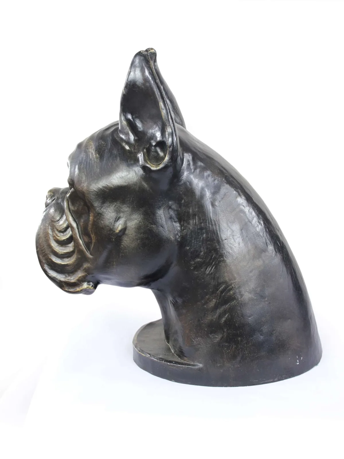 Urn voor hondenas – Duitse Boxer bust voor in de tuin — foto 6